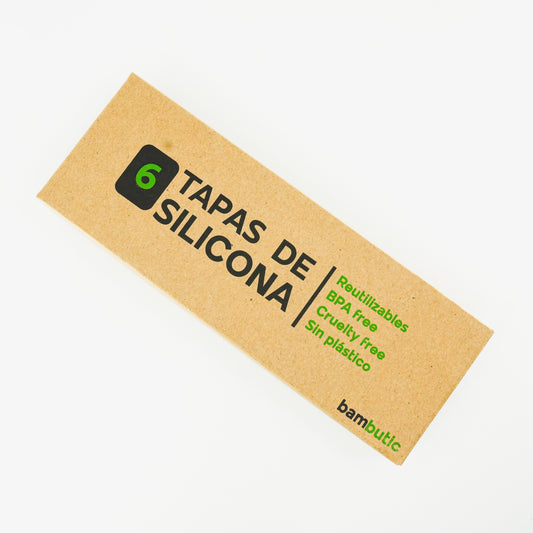 Tapas de silicona reutilizables y ajustables